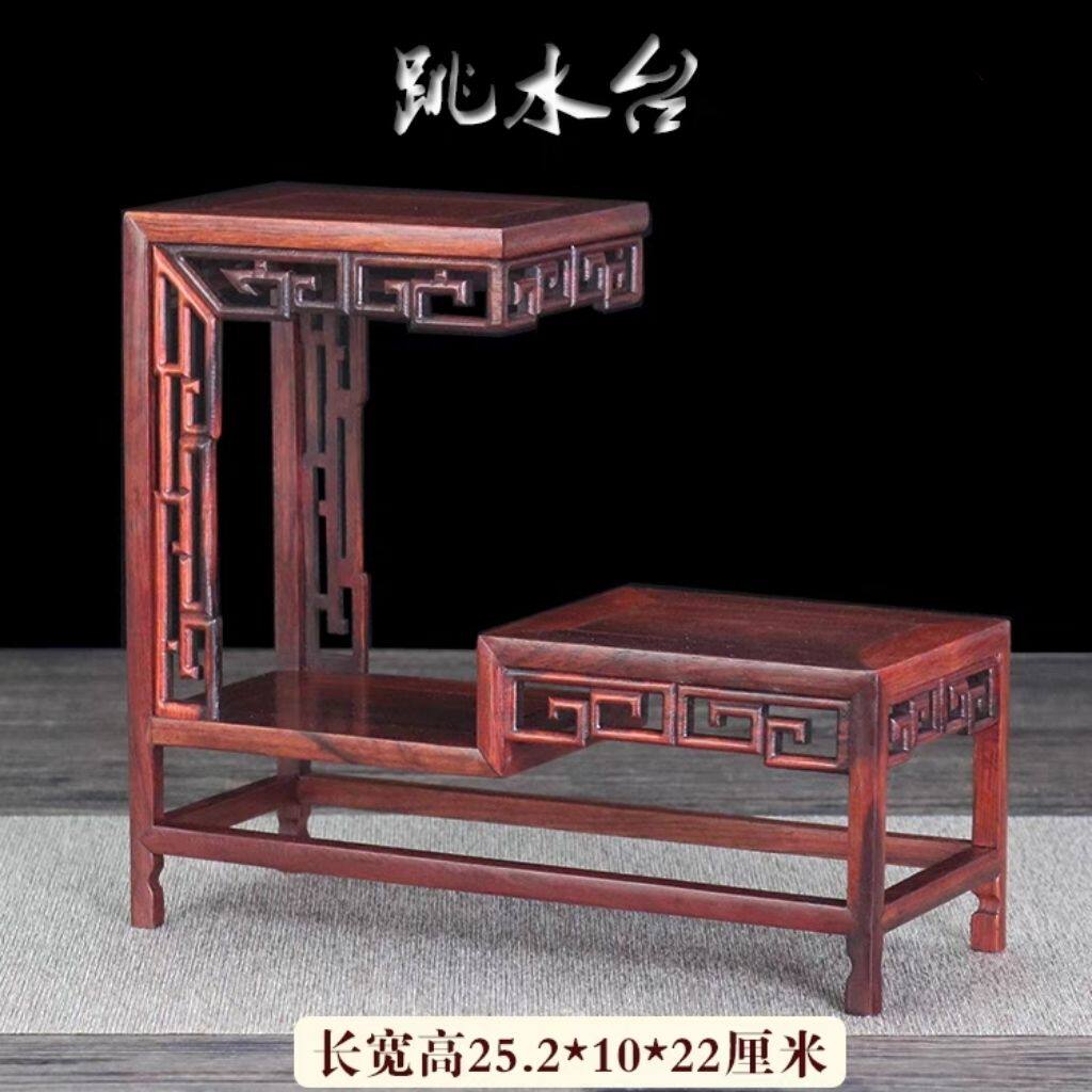 红酸枝红木博古架小型桌面多宝阁茶壶茶具古玩工艺品摆件架置物架