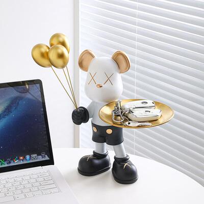 暴力熊迁新家居礼品PJ-XY006玄乔关客厅钥纳匙收摆件入户进门鞋柜