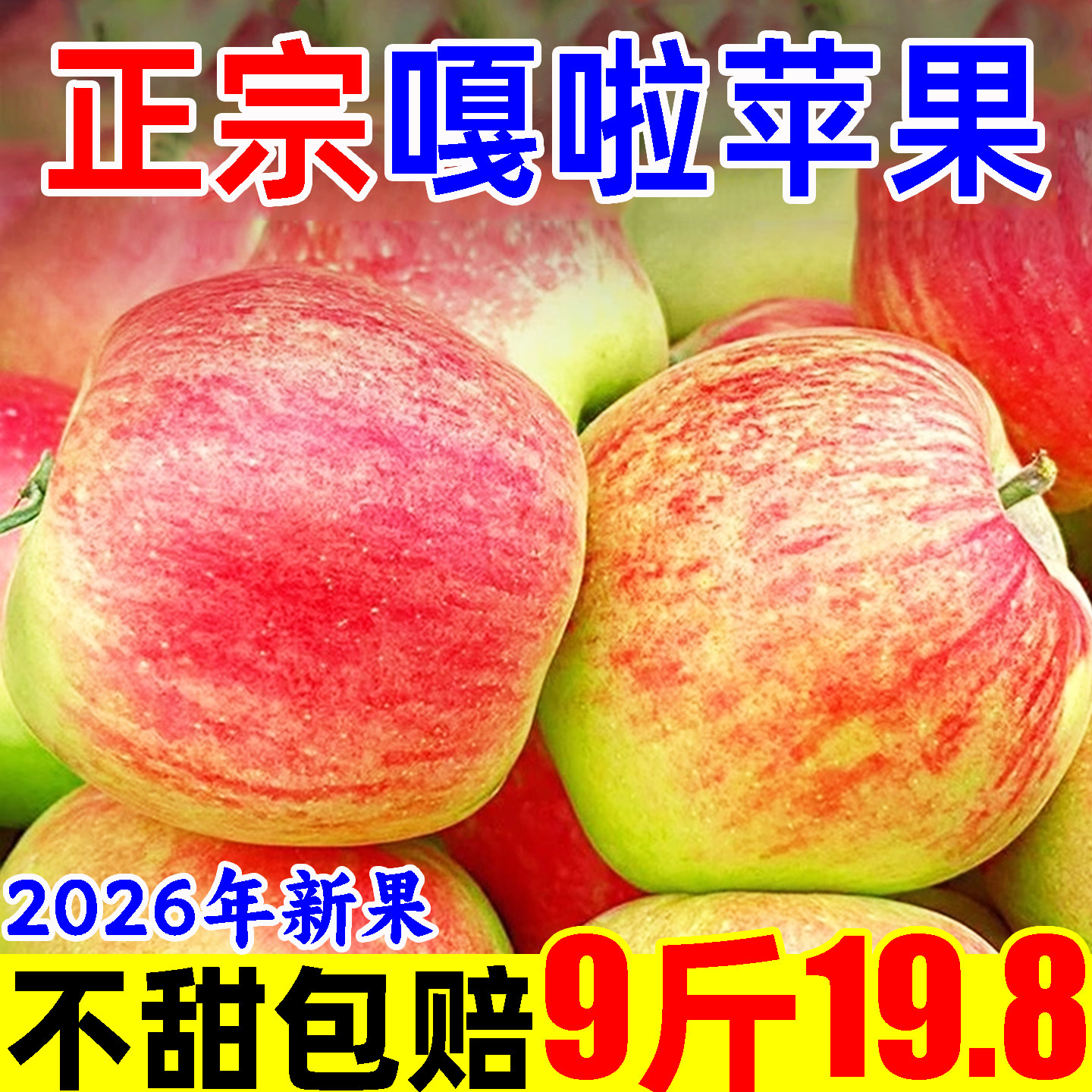 正宗现摘嘎啦苹果9斤19.8