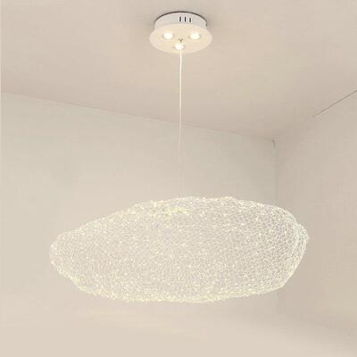 萤火云朵铁网灯商场奶茶吊灯个性创意61573北店欧云彩艺术虫灯装