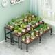 带轮花架子客厅落地阳台置物架庭层阶梯式 花盆架可80767移院式 动