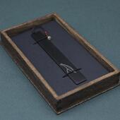 工黑檀叶莲蓬贝壳书签苞待含放古典荷手中国风情侣礼物套装 150