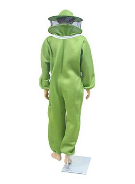 OCO养工具空气棉织物绿色厚棉体太空服防蜂全连身养蜂防服蜂护服