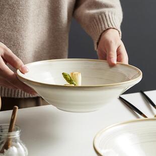 8英寸水盛汤碗家用大陶瓷高级感10寸日式大面碗煮菜鱼酸LLR大盆号