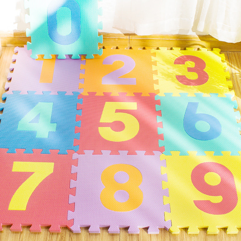 儿童泡沫拼接地垫拼图爬行垫家用满铺加厚益智字母数字宝宝爬爬垫