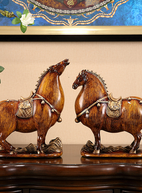 马摆件大号招财唐马客厅工艺品办公室桌酒柜摆设公司开业乔迁礼品