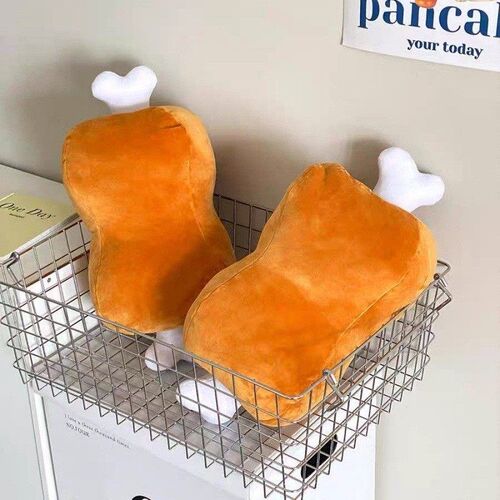 创意肉骨头抱枕可爱搞怪风办公室午睡枕学生午休枕趣味烤肉造型HR