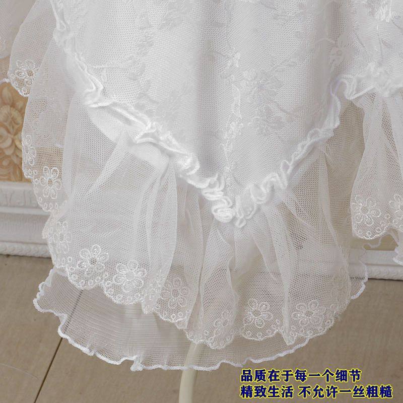 博文布艺多用巾万用盖布餐桌布圆方桌蒙防尘饮水机罩防尘白纱仙子