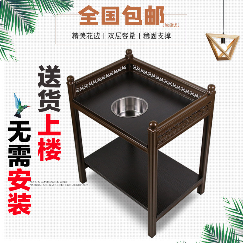 高档麻将机桌茶几烟灰缸棋牌室木茶几茶楼茶水台茶架茶凳边几角几