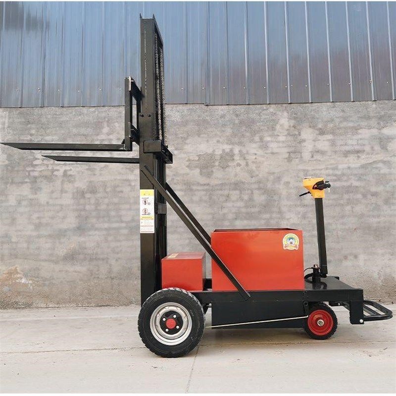 电动叉车1吨小型0.5吨站驾式简易无腿三轮家用升降搬运堆高小厂家