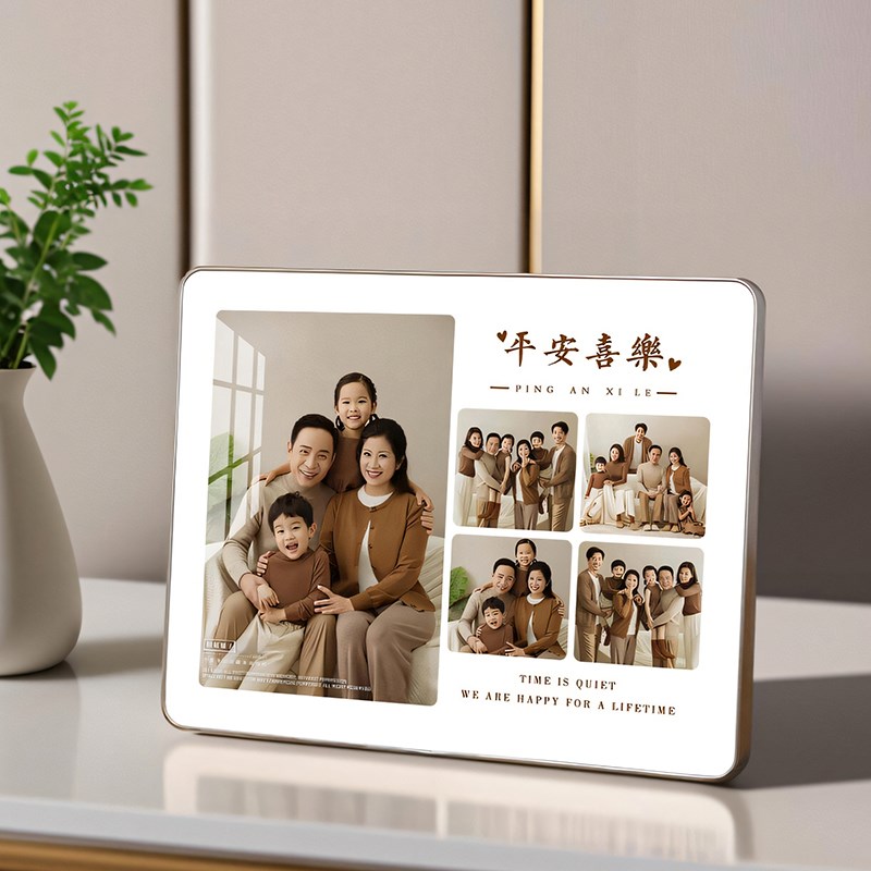 相框摆台照片定制洗照片做成水晶婚纱照全家福亲子照挂墙相片打印