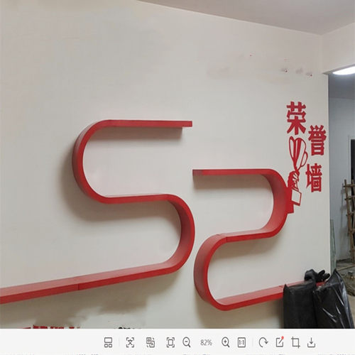 定制铁艺荣誉墙架美甲油胶架US弧形奖牌奖杯架各种造型架创意搁板