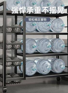 纳厨房置QSV物架菜篮子落地多层微波储炉收子可移动多功能蔬架菜