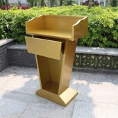 酒店KTV高端不锈钢古铜演讲台接待台迎宾台发言台 咨客台讲台桌