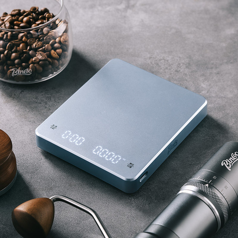 咖啡电子秤手冲咖啡秤智能计时充电专用咖啡称家用意式咖啡豆称重