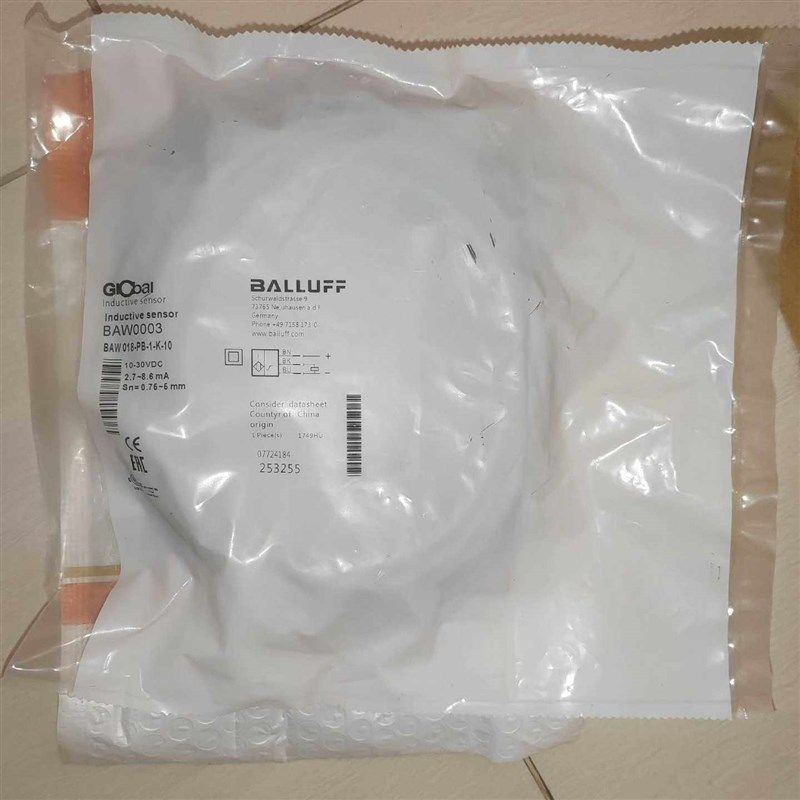 模拟量传感器BAW0003,BAW018-PB-1-K-10(扶发配件)