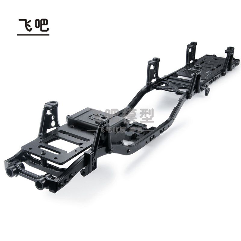 SCX10改6X6大梁 车架 全金属车架 前中后车桥 攀爬车架改装大梁