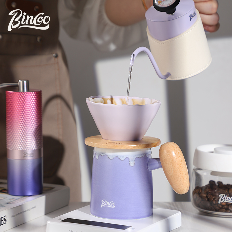 Bincoo咖啡分享壶陶瓷手冲咖啡套装过滤器具手磨咖啡机全套手冲壶