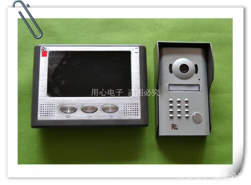 柔乐可视门铃家用RL-037M 对讲一拖一7寸可视门铃RL-06M 彩色对讲