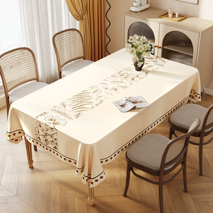 复古高级感防水防油防滑免洗餐桌垫防烫隔热茶几桌面台布pvc垫子