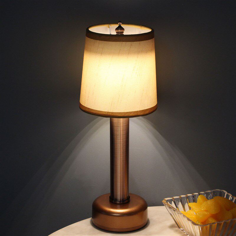 led充电酒吧台灯布艺台灯KTV啡啡厅氛围装饰小夜灯创意清吧桌灯