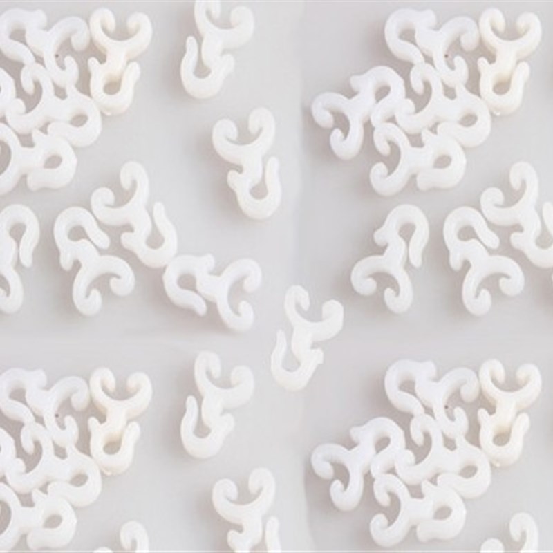 水晶珠帘轨道安装免打孔珠帘轨道无需打孔无痕钉珠帘塑料卡扣挂钩