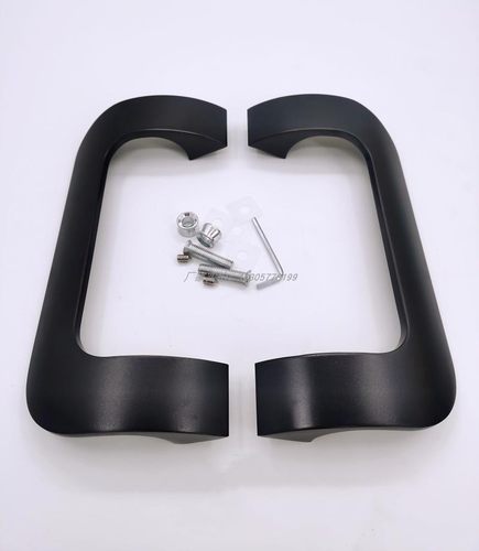 淋浴房无框玻璃门欧式黑色大拉手木门推拉门把手现代简约铝合金