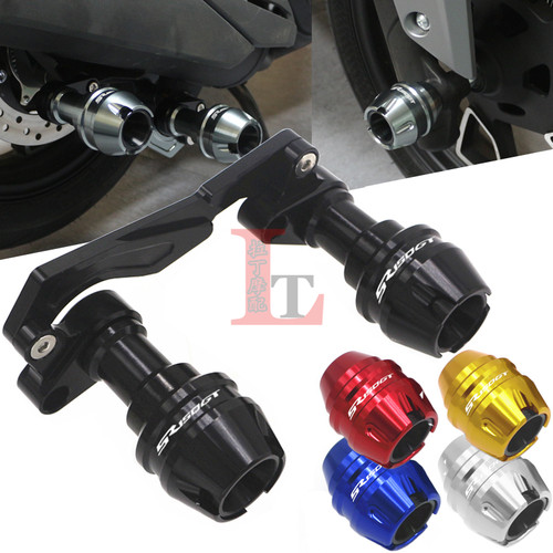 适用隆鑫无极SR150GT改装排气管防摔球铝合金前轮防摔保护前叉杯