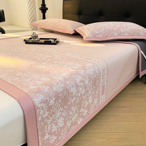 夏季凉席冰丝席三件套夏天2024新款学生宿舍单人席子可机洗竹藤席