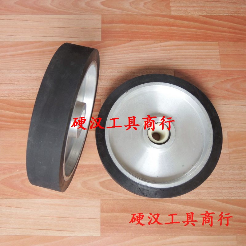 铝芯橡胶轮砂带机抛光胶轮打磨过砂抛光轮铝心砂带轮非标