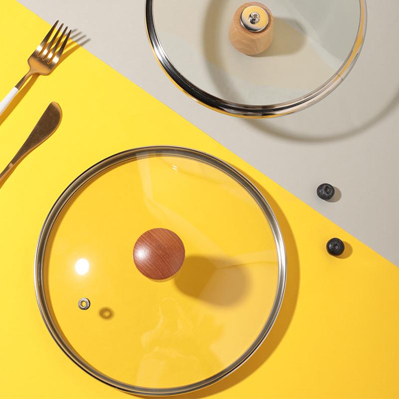 德国玻璃锅盖家用雪平锅盖炒锅锅盖通用防爆锅盖味盅盖锅盖子