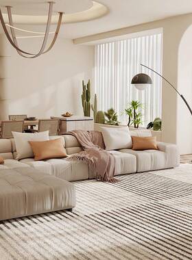 北欧is风厅地毯沙发茶客几毯家用卧床边防滑室地毯轻奢防n004滑地