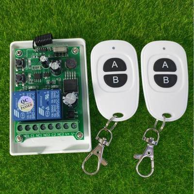 4鸭两车键小遥蛋控12V24v8V二路12-50V2L道闸电机正反转灯喇叭开