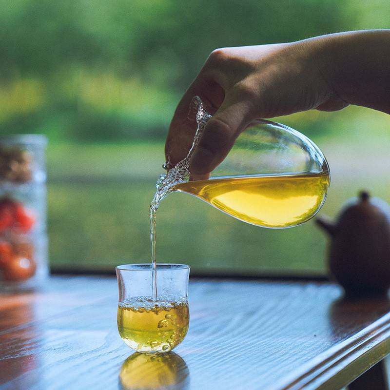 玻心璃语|春辙束JZR口道杯玻璃茶具手工匠人公分茶器明透玻璃