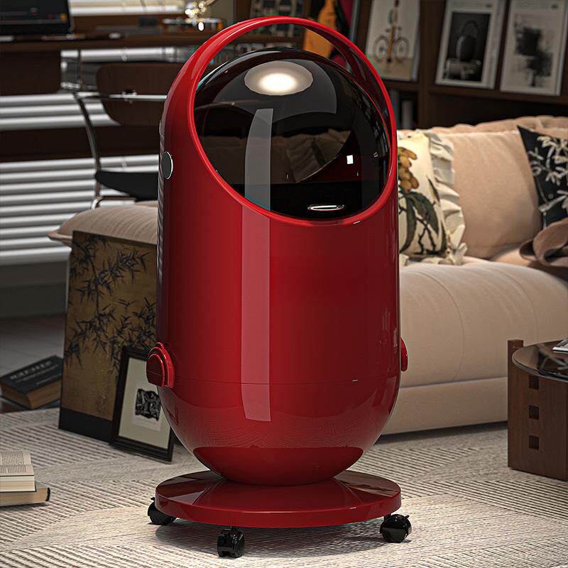 垃圾桶家用级感带盖客厅高室量厨房大容带轮子不弯腰可QzGBNSPk移