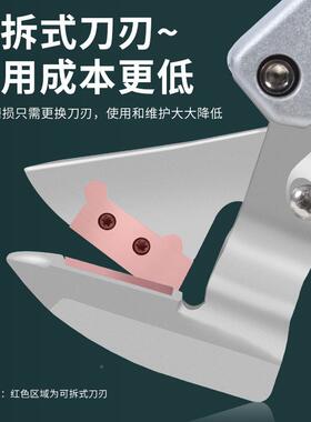 德保无刷动剪刀电式JDB7218B铁皮剪充金彩钢瓦电剪锂电剪电子金钢