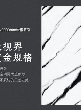 岩板0900轻x20悬空背景920L墙奢电视客厅墙面亮0光瓷砖大板网红新