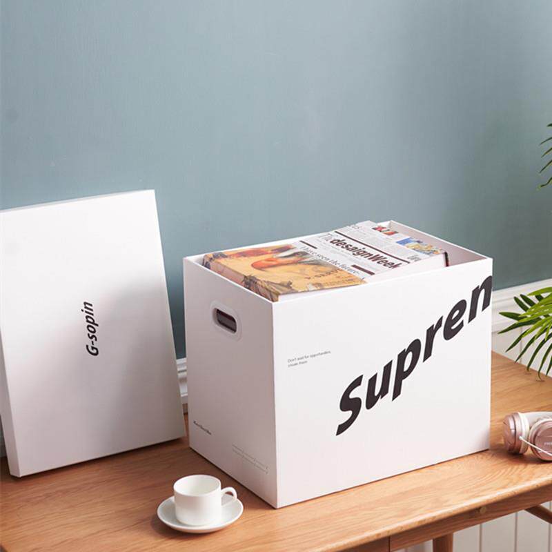 离牛皮食纸收纳盒零家无品牌/超硬有盖档案搬装书收纳纸箱子职整