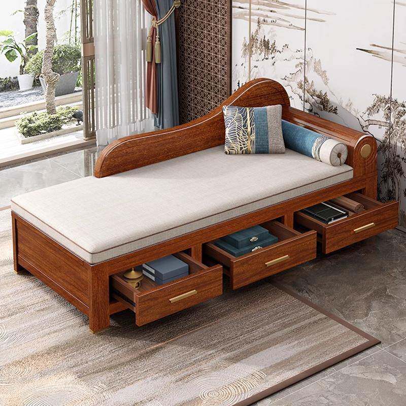 全实木IPV贵妃椅厅躺椅贵妃榻妃贵妃榻现中代式带坐客垫沙发实木