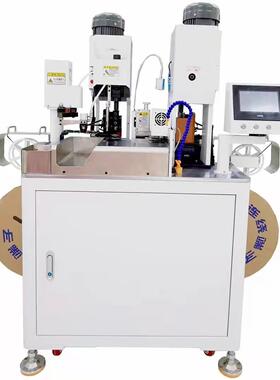 5线自动沾打端子OAY机剥皮扭锡线浸锡打端浸子插头剥线端锡机