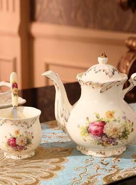 欧式啡具套装陶瓷28843创意咖英式下午茶茶具厂家直器销高咖档描