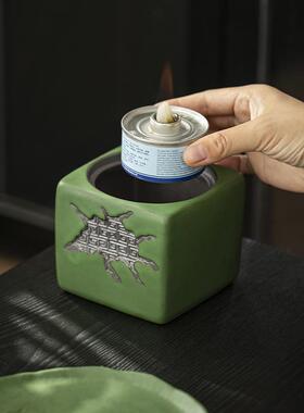 中温式茶炉玻璃茶壶公道杯蜡烛加热座陶瓷提器复古底煮px12587香