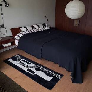 现形代简约中古客厅长绒地机异簇绒地毯垫加密折叠织植绒0019防滑