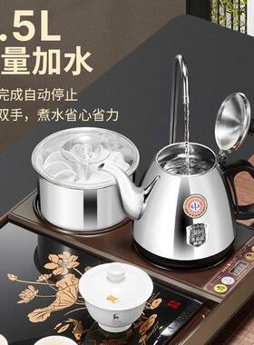 金L-300A钢化茶玻璃茶套装功夫茶具具茶盘整套台托盘茶海家AHA灶