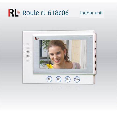 角色Rl-618C06家用彩色室内机618C07 7英寸室内机616视频对讲门铃