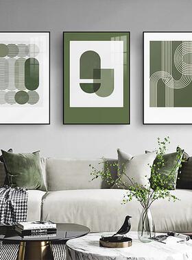 漫几游北欧风格客绿厅装饰QB202209画色抽象挂画何线条餐壁画简约