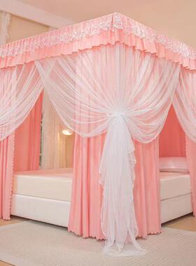 主风新款支家床用卧室遮WNX光幔防尘顶床帘三门保暖公防风蚊帐落