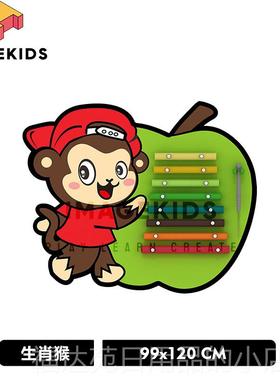 高档乐幼儿园室内打击面器动物造型墙敲声击乐器小区户外传筒游乐