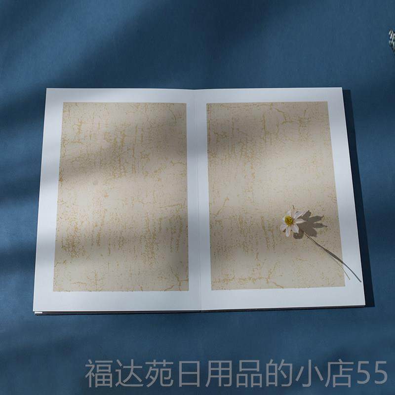 高档蜡国展册页奏折式子折子空白洒金本半生熟宣本小楷硬染笔软纸