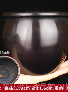 高档铜缸铜摆件聚古宝缸盆黄米缸故宫铜缸铜百福缸小水缸复缸礼品